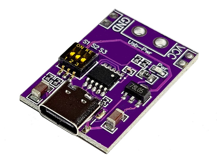 USB PD триггер Type-C с выбором напряжения 5/9/12/15/20 В