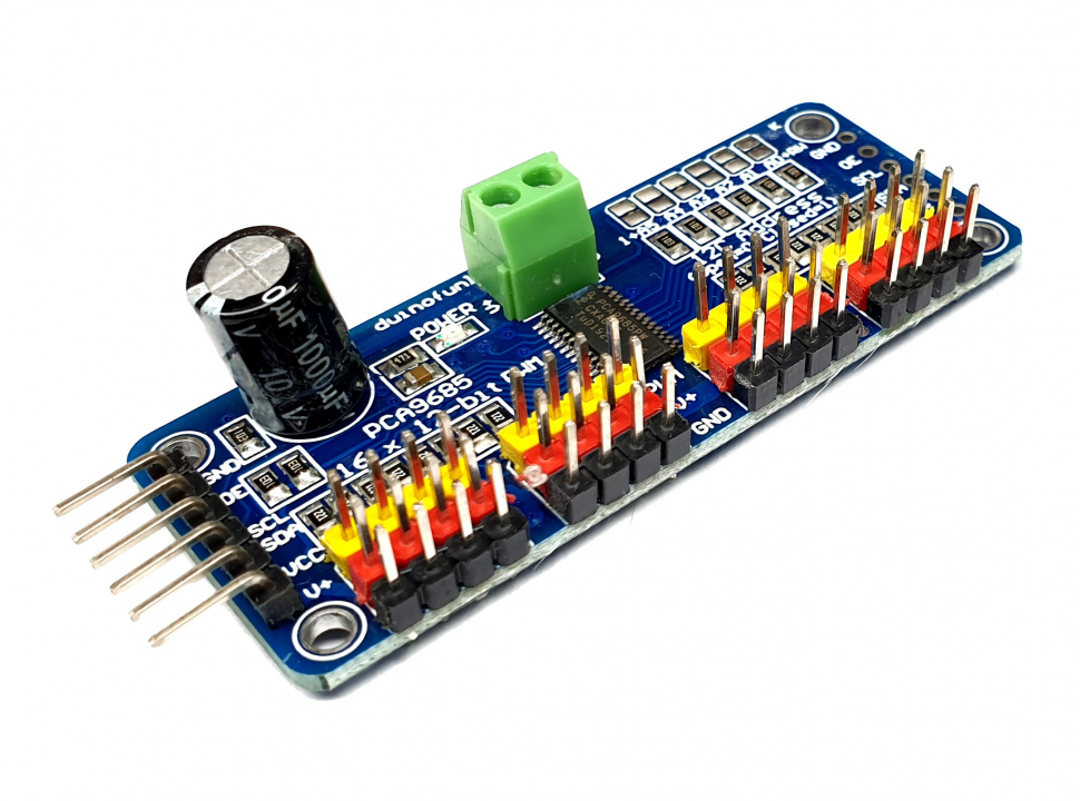 PCA9685 16 канальный ШИМ(PWM) модуль - купить в duino.ru
