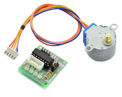 28BYJ-48 Шаговый двигатель с редуктором и драйвером.
